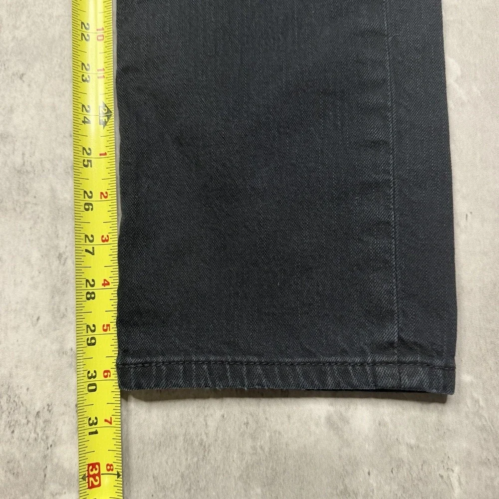 Levis 511 Jeans Slim Fit Stretch Denim Mens 36x30 Black Dark Wash Work USA